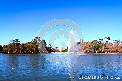 Hermann Park in Houston Stock Photo