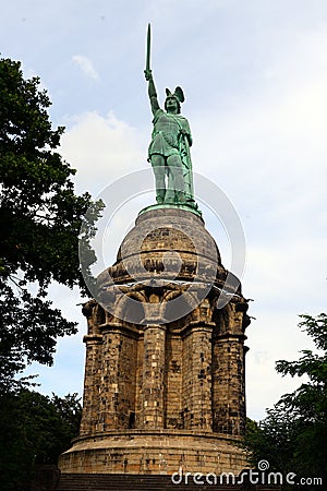 Hermannsdenkmal Hermann Monument Stock Photo