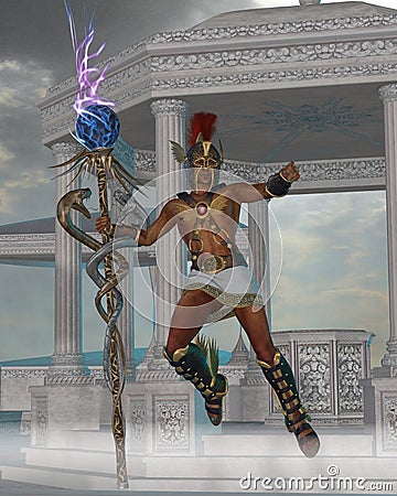 Hermes Messenger to the Gods Stock Photo