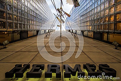 Hermes shop in Ginza, Tokyo Editorial Stock Photo