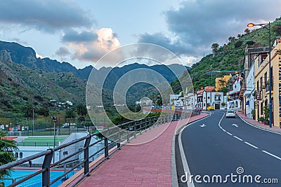 Hermingua at Vallehermoso municipality at La Gomera, Canary Islands, Spain Editorial Stock Photo