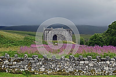 Hermitage Castle a 14th century borders stronghold Stock Photo