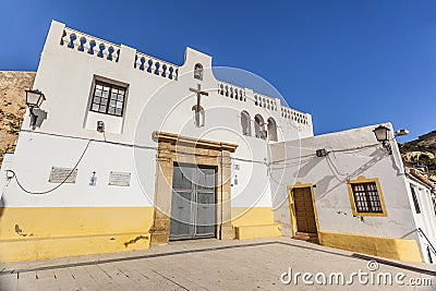 Hermitage church,ermita santa cruz.Typical neighborhood histori Editorial Stock Photo