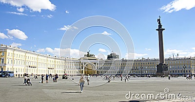 Hermitage Palace Square, Saint Petersburg Editorial Stock Photo