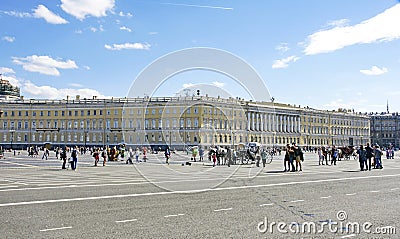 Hermitage Palace Square, Saint Petersburg Editorial Stock Photo