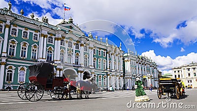 Hermitage on Palace Square, St. Petersburg, Russia Editorial Stock Photo