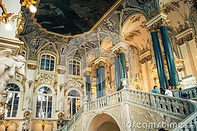 The Hermitage. Saint Petersburg. Stock Photo