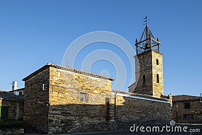 Hermitage of San Antonio in Val de San Lorenzo of the year 1719. Leon, Spain Editorial Stock Photo