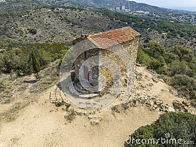 Hermitage Sant Onofre Badalona Barcelona Spain Stock Photo