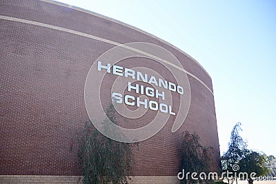 Hernando Mississippi High School Editorial Stock Photo