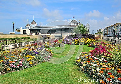 Herne bay seafront and bandstand Stock Photo