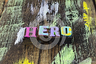 Hero superhero super power strength leader leadership popular superman Stock Photo