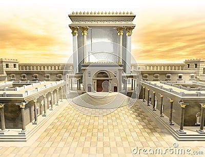 Herodian Temple Stock Photo