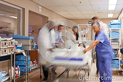 Heroes of the medical profession. a doctor working in a hospital. Stock Photo