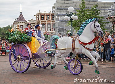 Heroes parade at Disneyland snow white Editorial Stock Photo