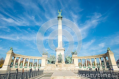 Heroes Square, Budapest Stock Photo