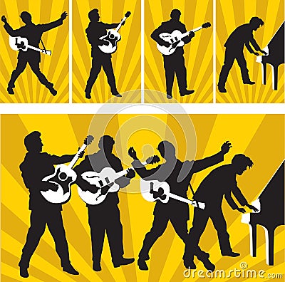 Heroes of Sun Records Vector Illustration
