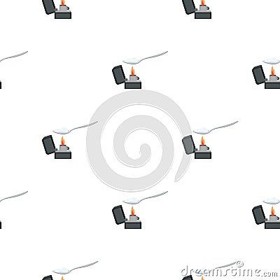 Heroin icon in cartoon style on white background. Drugs symbol stock vector illustration. Vector Illustration