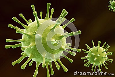 Herpes virus Stock Photo
