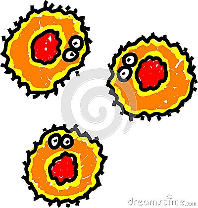 Herpes virus Stock Photo