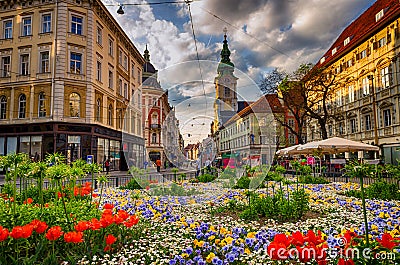 Herrengasse, Graz Editorial Stock Photo