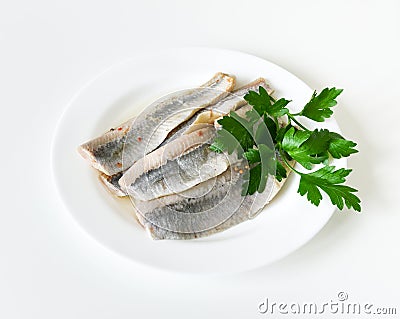 Herring fillet Stock Photo