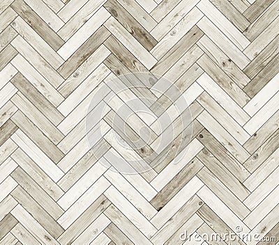 Herringbone bleached natural parquet seamless floor texture Stock Photo