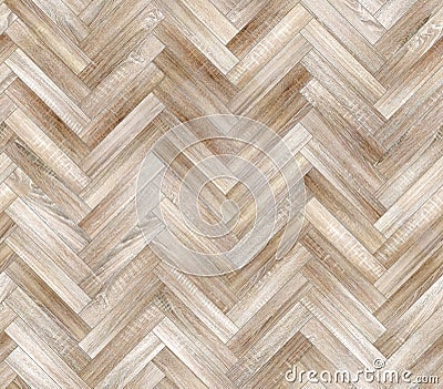 Herringbone natural bleached parquet seamless floor texture Stock Photo