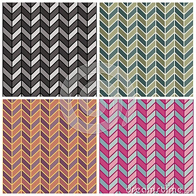 Herringbone Pattern Vector Illustration