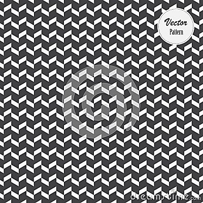 Herringbone pattern. Rectangles slabs tessellation. Seamless surface design with white slant blocks tiling. Floor cladding bricks Vector Illustration