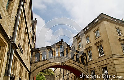 Architecture of the Hertford Bridge Oxford Stock Photo