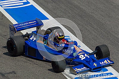 Hesketh 308E in Circuit de Barcelona, Catalonia, Spain Editorial Stock Photo