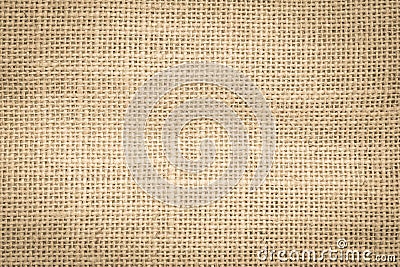 Hessian jute sackcloth woven burlap texture background in sepia cream old aged brown color Stock Photo
