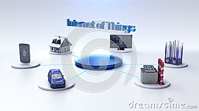 Het slimme huis, fabriek, de bouw, auto, mobiel, Internet-sensor verbindt ` Internet van dingen` technologie Het slimme huis, fabriek, de bouw, auto, mobiel, Internet-sensor verbindt ` Internet van dingen` technologie