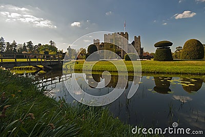 Hever Castle on a beautiful day Stock Photo