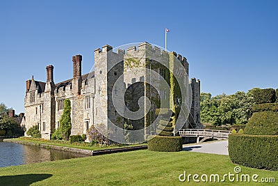 Hever Castle on a beautiful day Stock Photo