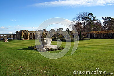 Hever Castle garden Stock Photo