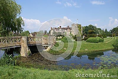 Hever Castle Garden in England Stock Photo