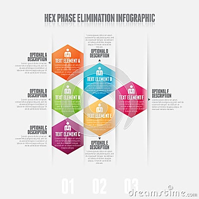 Hex Phase Elimination Vector Illustration