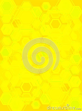 Hexa gone yellow Stock Photo