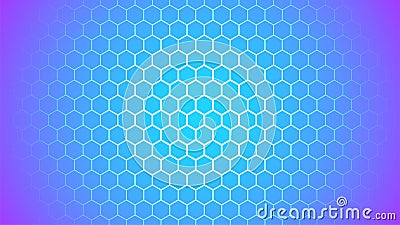 Hexagon abstract gradient background. Honeycomb pattern. Futuristic sci-fi style. Modern look. Many Hexagon shapes in order. Vector Illustration