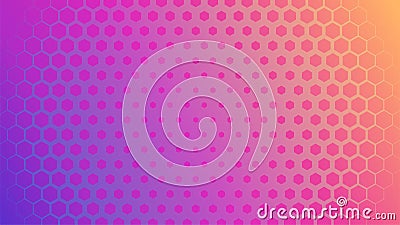 Hexagon abstract gradient background. Honeycomb pattern. Futuristic sci-fi style. Modern look. Many Hexagon shapes in order. Vector Illustration