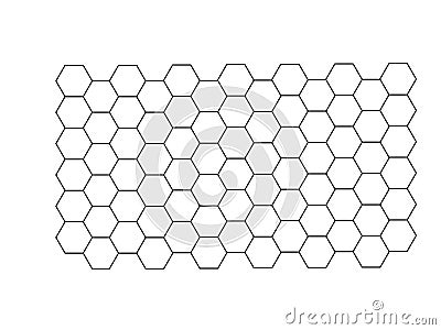 Hexagon background,echnology abstract and engineering concept,Hexagonal solids with circuit line Stock Photo