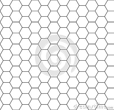 Hexagon background seamless comb Vector Illustration