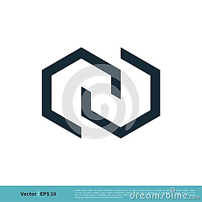 Hexagon Infinity Icon Vector Logo Template Illustration Design. Vector EPS 10 Vector Illustration