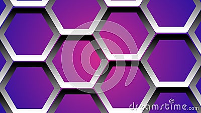 Hexagon like honeycomb illustration and gradient background Cartoon Illustration