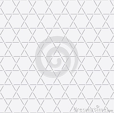 Hexagon line seamless pattern, Star pattern background, White pattern background, Vector Stock Photo