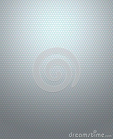 Hexagon pattern on the grey background. Stock Photo