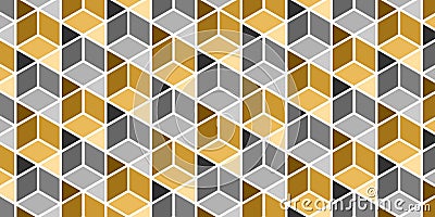 Hexagon pattren background with a flat color Vector Illustration