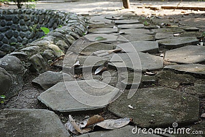 Hexagon Paving Block Road Street Editorial Stock Photo